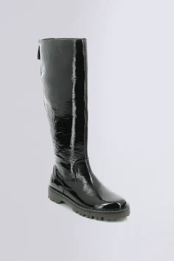 Damen Kickers Kick Deckboot Noir Vernis