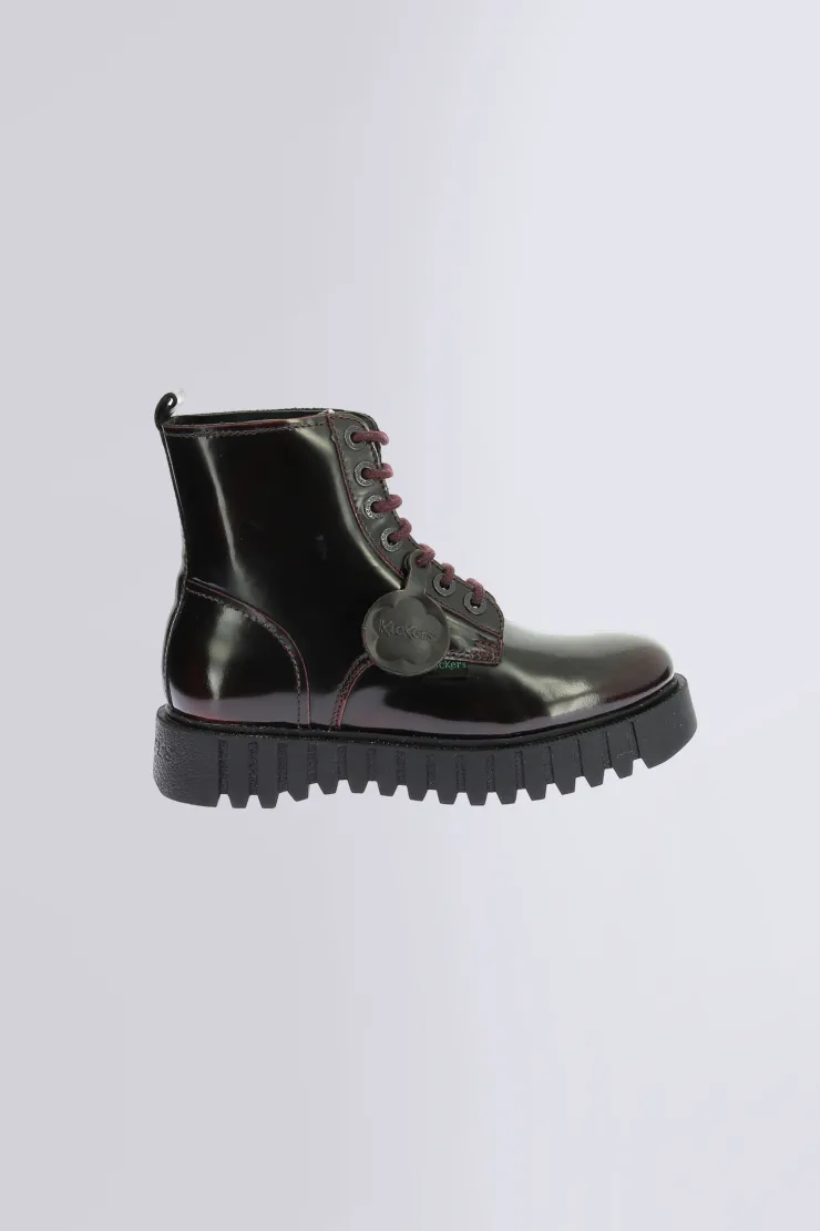 Damen Kickers Kick Facet Lackbordeaux