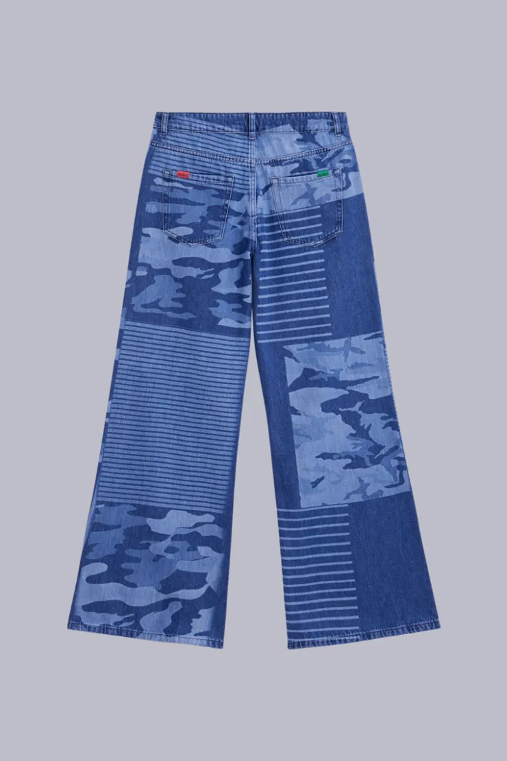 Damen Kickers Kick Flare Camouflage-