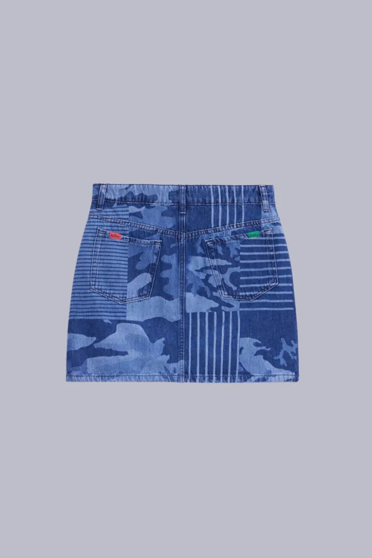 Damen Kickers Kick Skirt Camouflage-