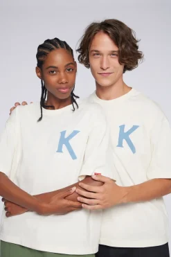 Damen Kickers Kick TShirt Écru