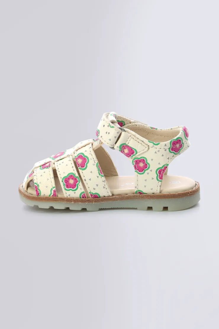 Kinder Kickers NONOSTI OFF WHITE FLOWER